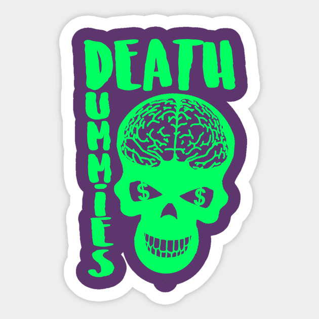 Green Death Dummies Skull Sticker by DeathDummies